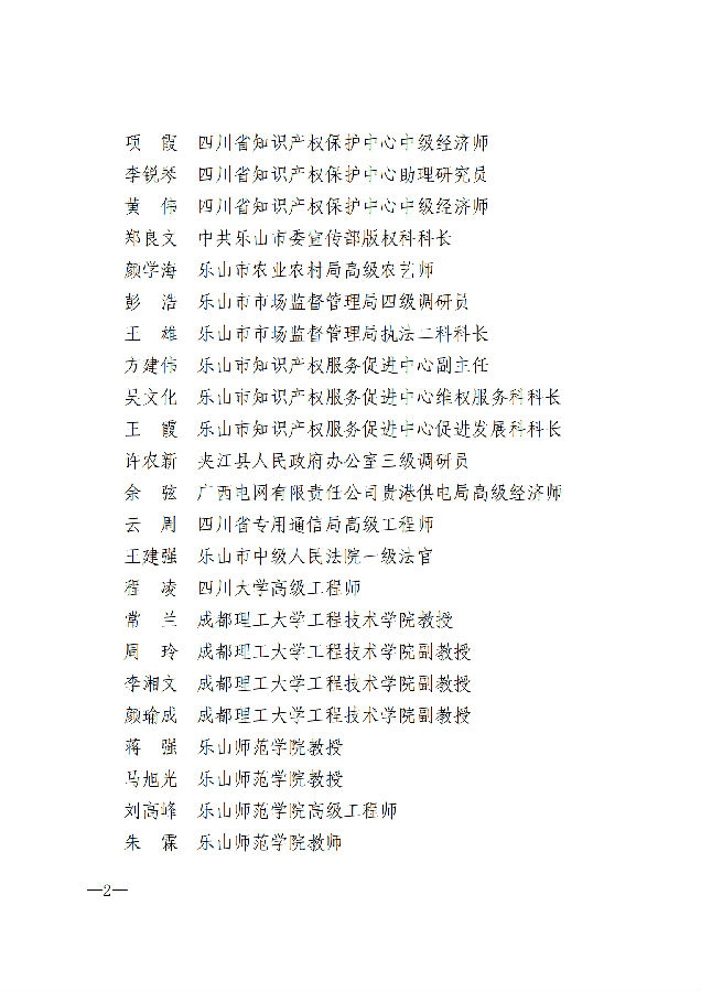 关于聘请乐山市知识产权专家库专家的通知_01.png